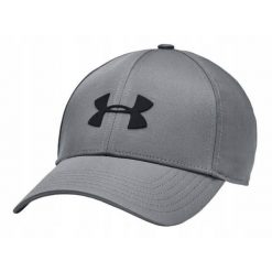Czapka z daszkiem na trening męska UNDER ARMOUR lekka. Szare czapki męskie Under Armour, bez wzorów, sportowe. Za 119.00 zł.