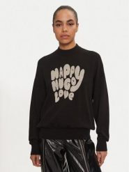 Hugo Sweter Sidara 50522527 Czarny Regular Fit. Czarne swetry klasyczne damskie Hugo, l, z bawełny, bez kołnierzyka. Za 319.99 zł.