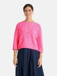 LIEBLINGSSTÜCK Sweter "Auri" w kolorze różowym rozmiar: 46. Różowe swetry klasyczne damskie LIEBLINGSSTÜCK, z bawełny, bez kołnierzyka. Za 336.61 zł.
