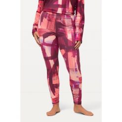 Damskie Narciarskie legginsy funkcyjne bardzo elastyczne z recyklingu. Fioletowe legginsy damskie Ulla Popken, plus size, bez wzorów, z elastanu. Za 225.99 zł.