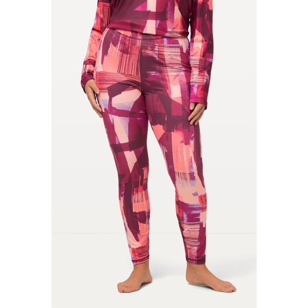 Damskie Narciarskie legginsy funkcyjne bardzo elastyczne z recyklingu. Fioletowe legginsy damskie Ulla Popken, plus size, bez wzorów, z elastanu. W wyprzedaży za 134.99 zł.