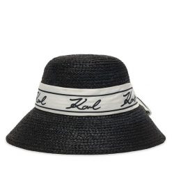 Kapelusz KARL LAGERFELD. Czarne kapelusze damskie Karl Lagerfeld, bez wzorów. Za 529.99 zł.