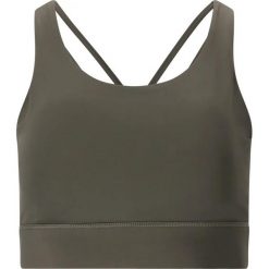 Biustonosz dla kobiet Athlecia Lavigne. Zielone biustonosze sportowe damskie Athlecia, bez wzorów, z materiału. Za 127.00 zł.