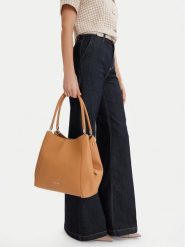 Nine West Torebka CEO-Olira-LDA8566 Brązowy. Brązowe torebki klasyczne damskie Nine West, bez wzorów, z materiału, bez dodatków. Za 199.99 zł.