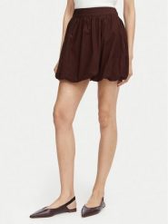 Vero Moda Spódnica mini Esther 10355460 Brązowy ciemny Regular Fit. Brązowe spódniczki damskie Vero Moda, xl, bez wzorów, z bawełny, mini. Za 169.99 zł.