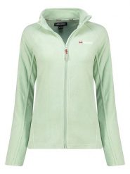 ANAPURNA Kurtka polarowa "Tonneau" w kolorze zielonym rozmiar: L. Zielone kurtki damskie ANAPURNA, l, bez wzorów, z polaru, bez kaptura. Za 74.99 zł.