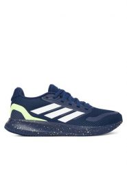 Adidas Sneakersy Runfalcon 5 JQ9781 Granatowy. Niebieskie buty sportowe chłopięce Adidas, z materiału, bez zapięcia. Za 179.99 zł.