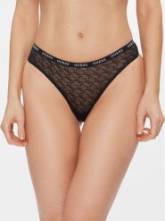 Guess Figi klasyczne O3BE16 KBXA0 Czarny. Czarne figi damskie Guess, xl, z aplikacjami, z syntetyku. Za 59.99 zł.