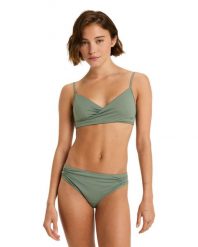 Dół bikini dla Kobiety BEACH CLASSICS HIPSTER Zielony. Zielone bikini damskie Roxy, bez wzorów. Za 145.10 zł.