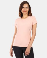 Damska bawełniana koszulka Kilpi PROMO-W. Brązowe t-shirty damskie Kilpi, bez wzorów, z bawełny, bez kołnierzyka. Za 106.50 zł.