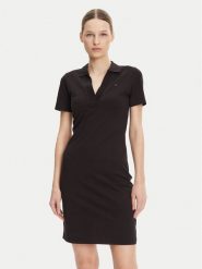 Tommy Hilfiger Sukienka codzienna WW0WW42567 Czarny Slim Fit. Czarne sukienki damskie Tommy Hilfiger, na co dzień, l, bez wzorów, z bawełny, bez kołnierzyka, bez ramiączek, proste. Za 259.99 zł.