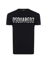 Dsquared² T-shirt w kolorze czarnym rozmiar: XXL. Czarne t-shirty męskie Dsquared2, xxl, bez wzorów, z bawełny, bez kołnierzyka. Za 169.67 zł.