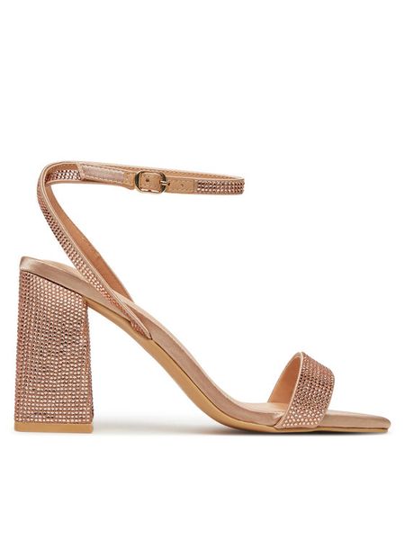 ONLY Shoes Sandały 15340872 Różowy. Czerwone sandały damskie ONLY Shoes, bez wzorów, ze skóry, bez obcasa, na słupku. Za 149.99 zł.