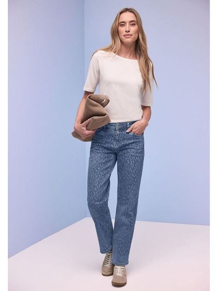 Street One Dżinsy - Regular fit - w kolorze niebieskim rozmiar: W34/L28. Niebieskie jeansy damskie Street One. Za 170.47 zł.