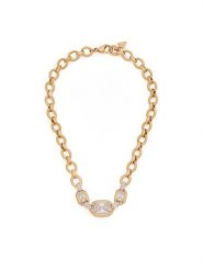 Guess Naszyjnik JUBN06 382JW Złoty. Żółte naszyjniki damskie Guess, ze stali. Za 749.99 zł.