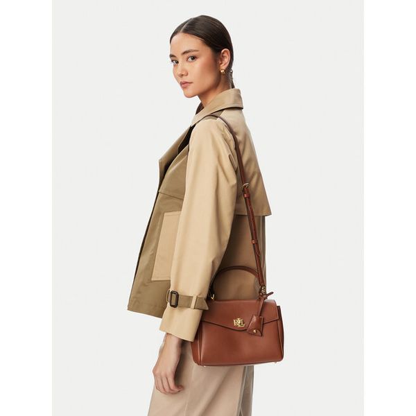 Torebka LAUREN RALPH LAUREN. Brązowe torebki klasyczne damskie Lauren Ralph Lauren, bez wzorów, bez dodatków. Za 1,799.00 zł.