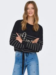ONLY Sweter w kolorze czarnym rozmiar: M. Czarne swetry klasyczne damskie Only, m, z materiału, bez kołnierzyka. Za 113.99 zł.
