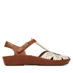 Sandały Pikolinos. Białe sandały damskie Pikolinos, bez wzorów, bez obcasa, na płaskiej podeszwie. Za 559.99 zł.