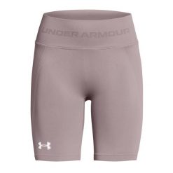 Spodenki treningowe damskie Under Armour Train Seamless. Szare szorty damskie Under Armour, bez wzorów, sportowe. Za 94.99 zł.
