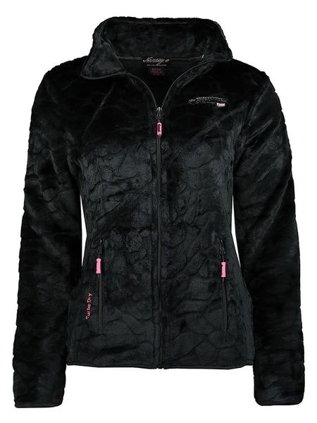 Geographical Norway Kurtka polarowa "Univers Malabar" w kolorze czarnym rozmiar: XL. Czarne kurtki damskie Geographical Norway, xl, bez wzorów, z polaru, bez kaptura. Za 126.75 zł.