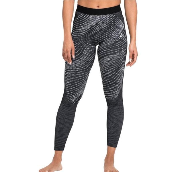 Spodnie termoaktywne damskie Odlo Blackcomb Eco, leggins. Czarne bielizna termoaktywna damska Odlo, l, bez wzorów, z materiału. Za 308.60 zł.