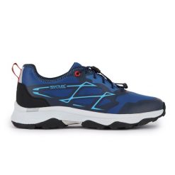 Buty trekkingowe dla mężczyzn Regatta BLAZE. Niebieskie buty trekkingowe męskie Regatta, bez zapięcia, trekkingowe. W wyprzedaży za 249.99 zł.