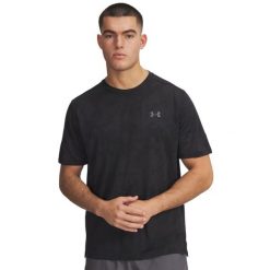 Sweter żakardowy Under Armour Tech Vent. Czarne swetry męskie Under Armour, l, bez wzorów, z materiału, bez kołnierzyka. Za 314.99 zł.