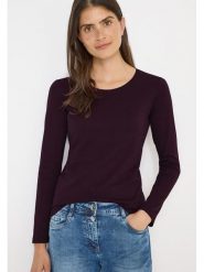 Cecil Koszulka w kolorze fioletowym rozmiar: XL. Różowe bluzki damskie Cecil, xl, bez wzorów, z bawełny, bez kołnierzyka, bez ramiączek. Za 73.93 zł.