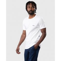 Zestaw koszulek z krótkim rękawem BOSS Tshirt RN 3-pack. Białe t-shirty męskie Hugo Boss, bez wzorów, bez kołnierzyka. Za 199.00 zł.
