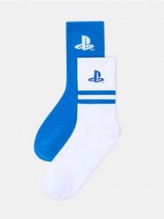 Długie skarpetki PlayStation 2 pack - wielobarwny. Skarpetki męskie Sinsay, bez wzorów. Za 15.99 zł.