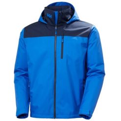 Kurtka z kapturem Helly Hansen Crew Hooded 2. Niebieskie kurtki męskie Helly Hansen, na lato, l, bez wzorów, z dzianiny, z kapturem. Za 818.35 zł.