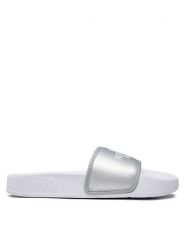 The North Face Klapki Base Camp Slide III NF0A5LVGKR21 Srebrny. Szare kalosze damskie The North Face, bez wzorów, ze skóry. Za 119.99 zł.