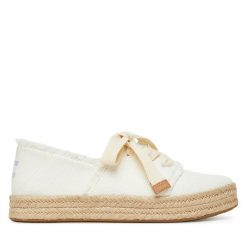 Espadryle Toms. Białe espadryle damskie Toms, bez wzorów, bez obcasa. Za 389.99 zł.