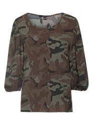 True Religion Bluzka w kolorze oliwkowo-brązowym rozmiar: XS. Brązowe bluzki damskie True Religion, xs, bez wzorów, z wiskozy, bez kołnierzyka, bez ramiączek. Za 339.99 zł.