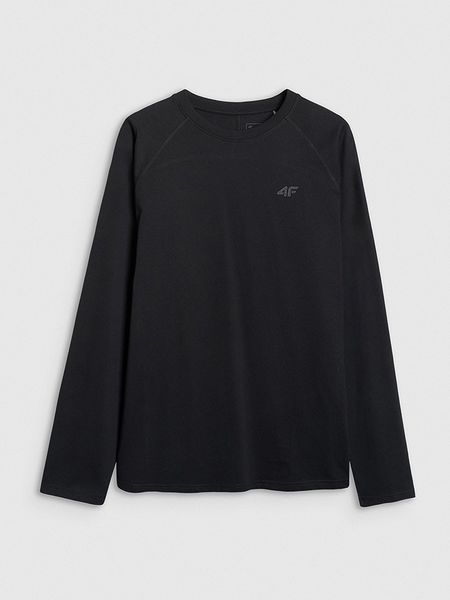 4F Koszulka sportowa w kolorze czarnym rozmiar: M. Czarne t-shirty sportowe męskie 4f, m, z materiału, bez ramiączek, outdoorowe. Za 41.59 zł.