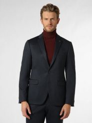Finshley & Harding London marynarka od garnituru modułowego Mężczyźni Slim Fit Sztuczne włókno niebieski, 48. Niebieskie marynarki męskie Finshley & Harding London, bez wzorów, z dżerseju. Za 649.95 zł.