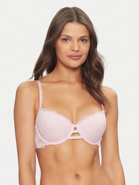 Hunkemöller Biustonosz z fiszbiną Andrea 205411 Różowy. Czerwone biustonosze Hunkemöller, bez wzorów, z syntetyku. Za 89.99 zł.