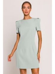 Made of emotion Sukienka w kolorze jasnoszarym rozmiar: M. Szare sukienki damskie Made Of Emotion, m, bez wzorów, bez kołnierzyka, bez ramiączek, mini. Za 207.39 zł.