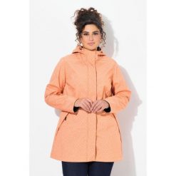 Damskie Długa kurtka softshell wodoodporna wzór z kroplami deszczu kaptur. Brązowe kurtki damskie Ulla Popken, plus size, bez wzorów, z elastanu, bez kaptura. W wyprzedaży za 479.99 zł.