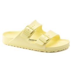 Męskie sandały Birkenstock Arizona EVA żółte regular 1022416. Żółte sandały męskie Birkenstock, z materiału, bez zapięcia. Za 209.00 zł.