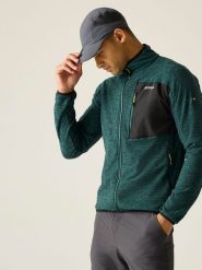 Regatta Kurtka polarowa "Scaris" w kolorze turkusowym rozmiar: S. Niebieskie kurtki męskie Regatta, s, bez wzorów, z polaru, bez kaptura. Za 128.25 zł.