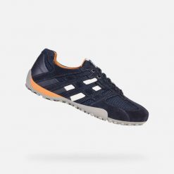 Buty do chodzenia męskie Geox U Snake K. Niebieskie buty fitness męskie Geox, do biegania. Za 474.00 zł.