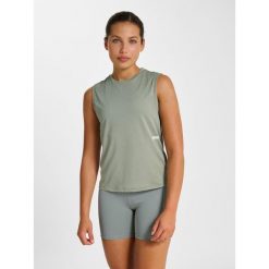 Damski tank top Hummel Pulse Workout. Szare topy damskie HUMMEL, bez wzorów, bez kołnierzyka. Za 160.50 zł.