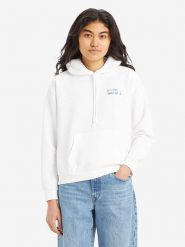 Levi´s Bluza w kolorze białym rozmiar: M. Białe bluzy z kapturem damskie m. Za 122.96 zł.