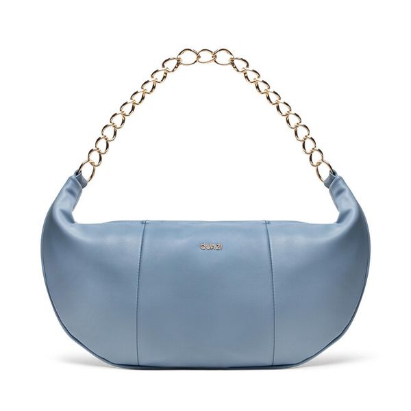 Torebka QUAZI. Niebieskie torebki klasyczne damskie QUAZI, bez wzorów, bez dodatków. Za 113.98 zł.