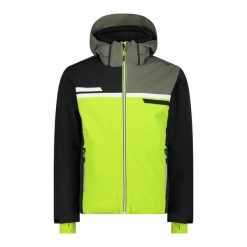 Kurtka męska narciarska męska CMP 33W0747. Zielone kurtki męskie CMP, na zimę, m, bez wzorów, wakacyjne, z kapturem. Za 1,344.95 zł.