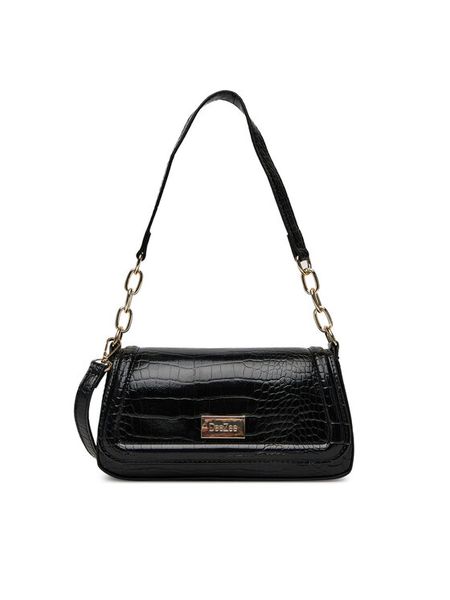 DeeZee Torebka DZE-S-013-07 Czarny. Czarne listonoszki damskie DeeZee, bez wzorów, z materiału, bez dodatków. Za 129.99 zł.