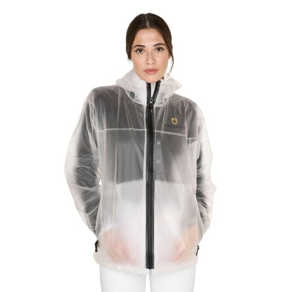 Uniseksowa wodoodporna kurtka. Białe kurtki treningowe męskie EQUESTRO, s, bez wzorów, z nylonu, na fitness i siłownię. Za 251.90 zł.