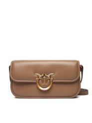 PINKO Torebka Love Box Baguette Al 25-26 PLTT 105083 A26L Brązowy. Brązowe torebki klasyczne damskie Pinko, bez wzorów, ze skóry, bez dodatków. Za 1,649.00 zł.