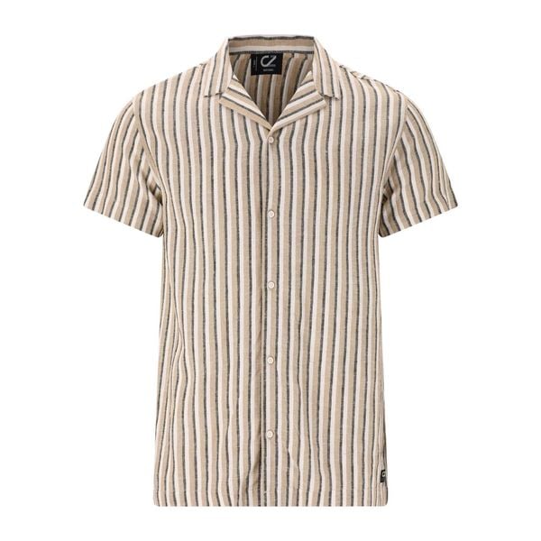 Koszula Cruz Camilo. Brązowe koszule męskie CRUZ, bez wzorów, bez kołnierzyka, bez ramiączek. Za 174.00 zł.